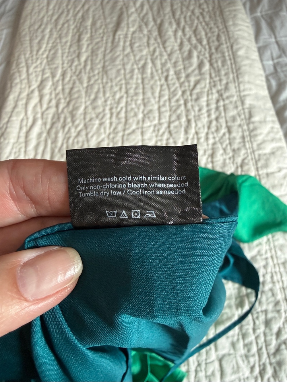 Women’s Teal and Green Wrap Skirt/ coverup - Picture 5 of 5